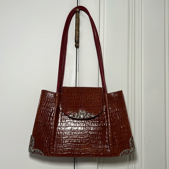 Handbags - Vintage Faux Croc Leather Purse
